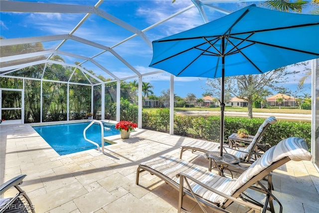 14558 Manchester Dr, Naples, FL 34114 - view of pool featuring a lanai and a patio