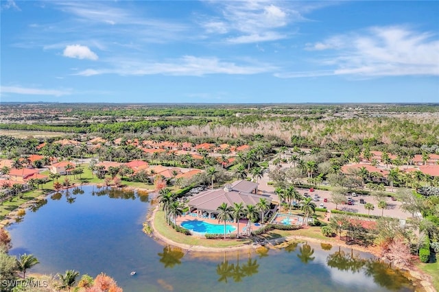 14558 Manchester Dr, Naples, FL 34114 - bird's eye view featuring a water view