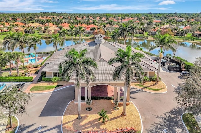 14558 Manchester Dr, Naples, FL 34114 - drone / aerial view with a water view