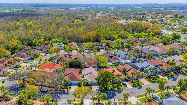 drone / aerial view featuring a residential view