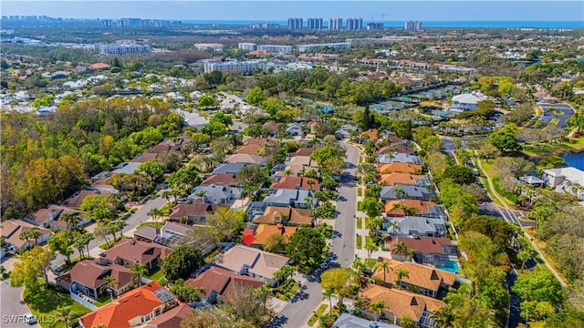 drone / aerial view featuring a residential view