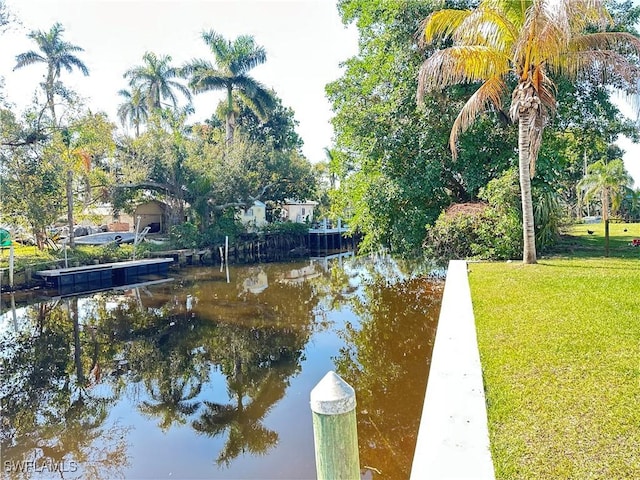 view of water feature