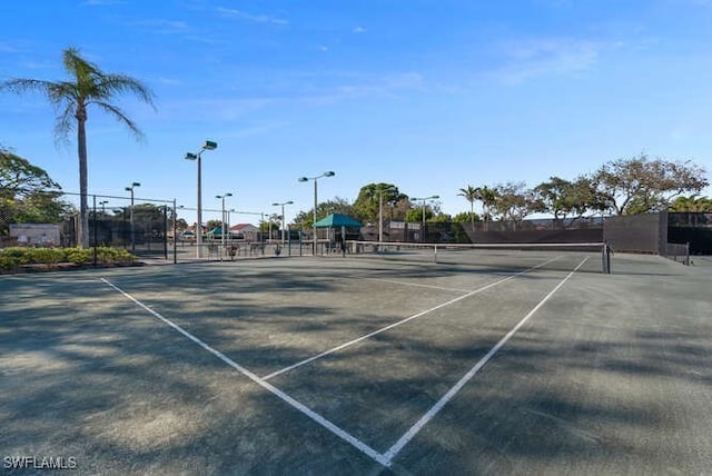 view of tennis court