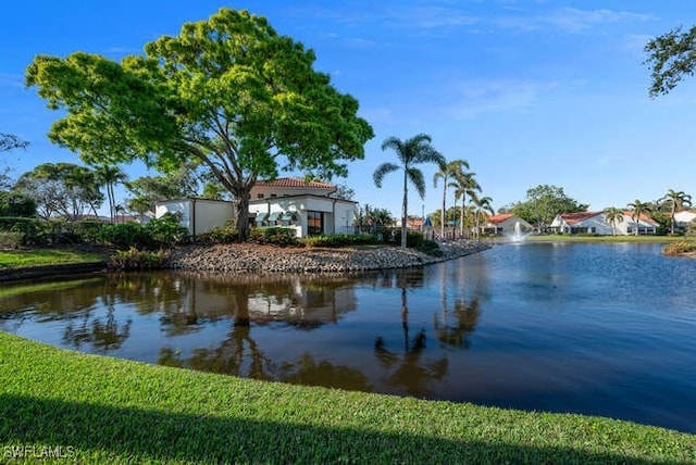 property view of water