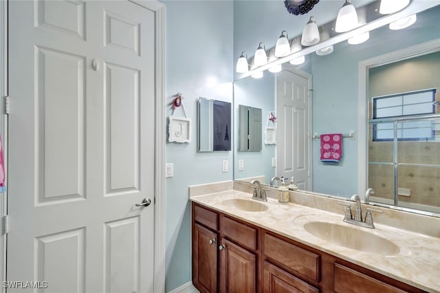 bathroom with vanity