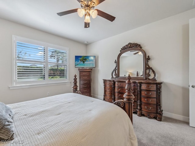 17183 Ashford Ter, Fort Myers, FL 33967 - bedroom with ceiling fan and carpet flooring