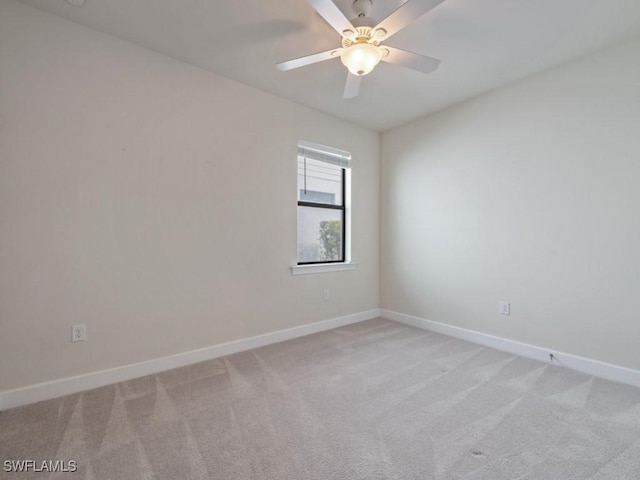17183 Ashford Ter, Fort Myers, FL 33967 - empty room featuring ceiling fan and light colored carpet
