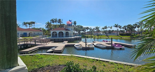 23861 Costa Del Sol Rd Unit 203, Estero, FL 34135 - dock featuring a water view