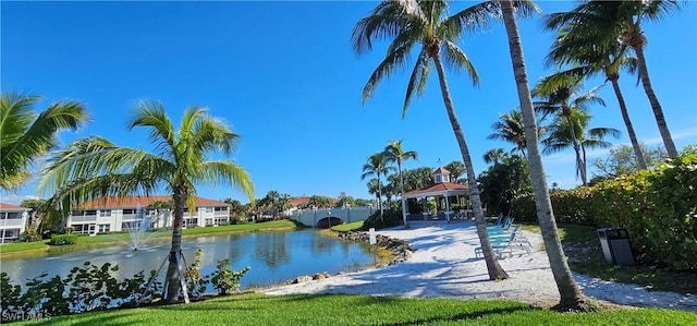 23861 Costa Del Sol Rd Unit 203, Estero, FL 34135 - water view featuring a gazebo