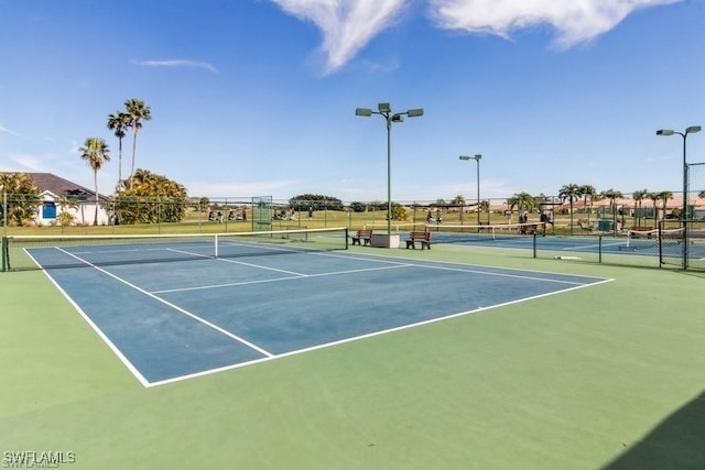 view of sport court