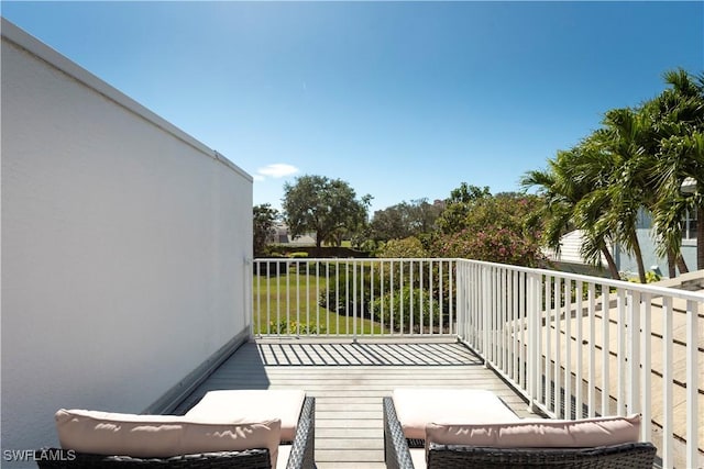 balcony with an outdoor hangout area