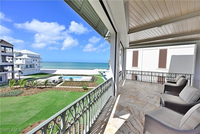 104 Bonaire Ln, Bonita Springs, FL 34134 - balcony featuring a water view