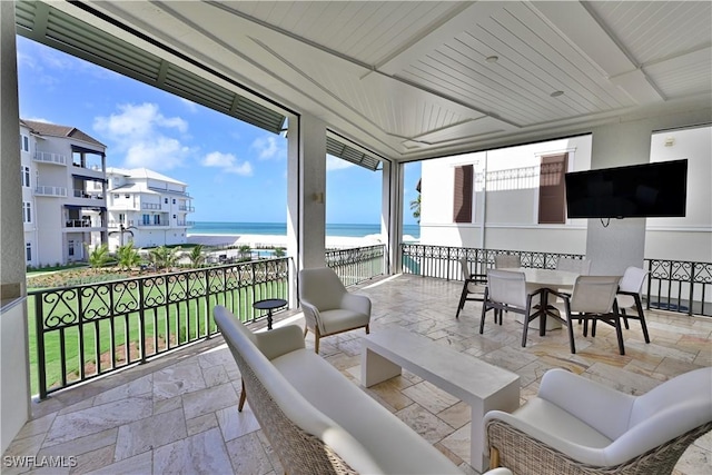 104 Bonaire Ln, Bonita Springs, FL 34134 - view of patio with outdoor lounge area