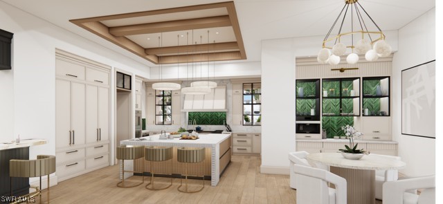 interior space featuring light wood-style floors