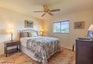 595 103rd Ave, Naples, FL 34108 - bedroom featuring baseboards and a ceiling fan