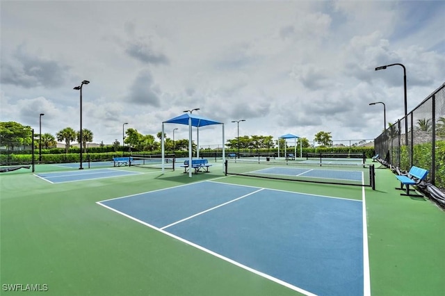 2733 Merida Ln, Cape Coral, FL 33909 - view of tennis court featuring fence