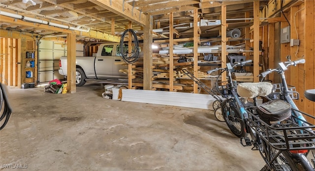 10800 Habitat Cir, Bokeelia, FL 33922 - below grade area featuring a garage