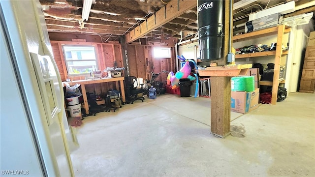 10800 Habitat Cir, Bokeelia, FL 33922 - below grade area with healthy amount of natural light and a workshop area