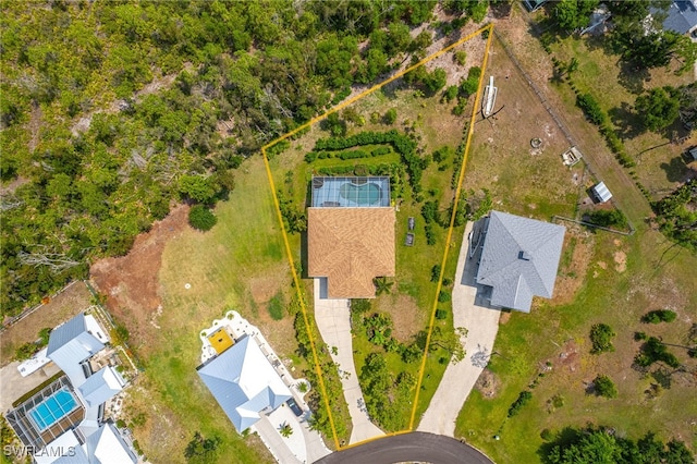 10800 Habitat Cir, Bokeelia, FL 33922 - aerial view of property's location with property boundaries highlighted
