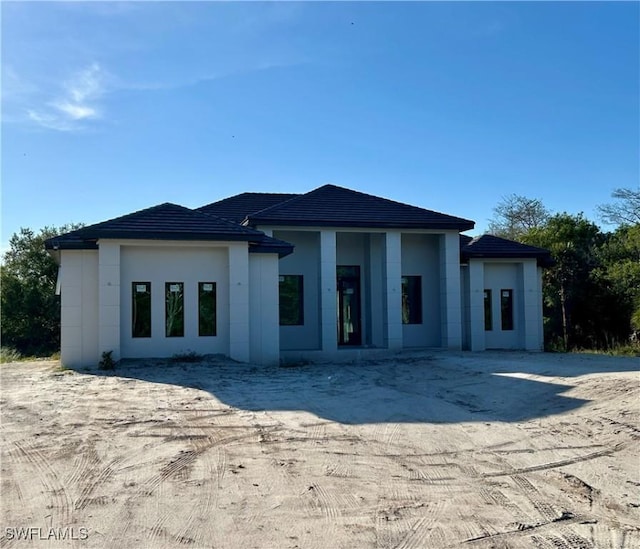 view of rear view of property