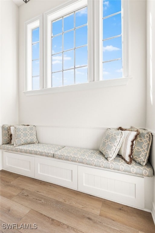 unfurnished room featuring light wood-style flooring