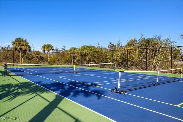 view of sport court