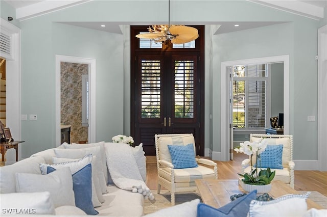532 Pine Grove Ln, Naples, FL 34103 - interior space with baseboards, recessed lighting, wood finished floors, and stairway