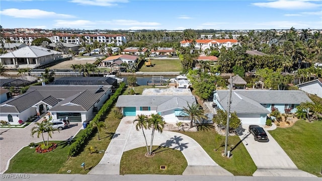 bird's eye view featuring a residential view