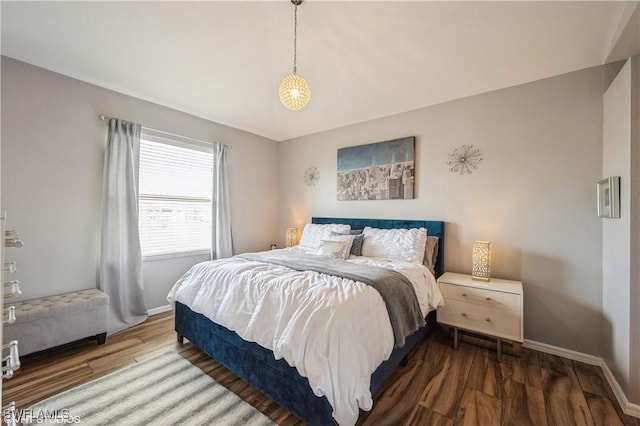 bedroom featuring hardwood / wood-style flooring