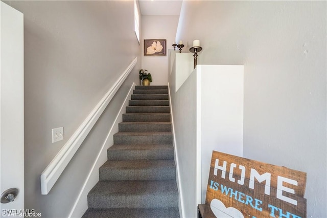 view of stairs