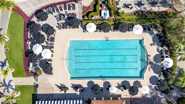 birds eye view of property