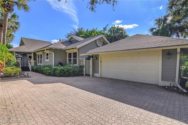 ranch-style house with a garage