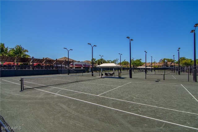 view of tennis court