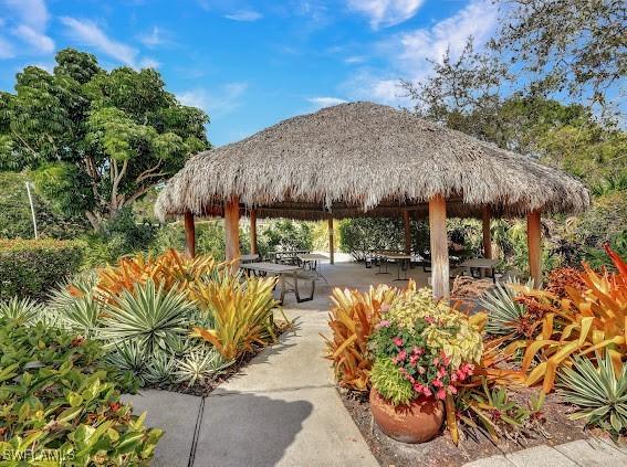 surrounding community with a gazebo