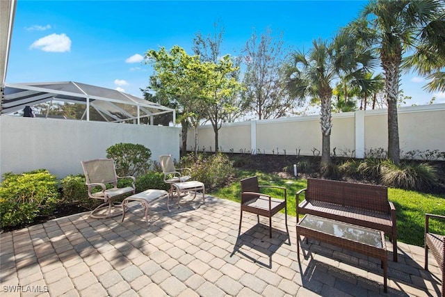 10641 Jackson Square Dr, Estero, FL 33928 - view of patio / terrace with a fenced backyard