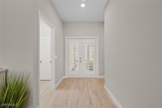 interior space featuring light hardwood / wood-style flooring