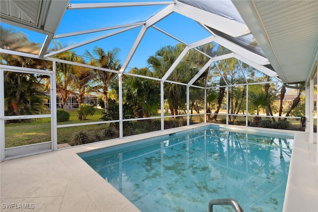 2347 Club House Rd, North Fort Myers, FL 33917 - outdoor pool with a patio area and a lanai