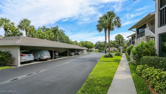 view of street featuring sidewalks