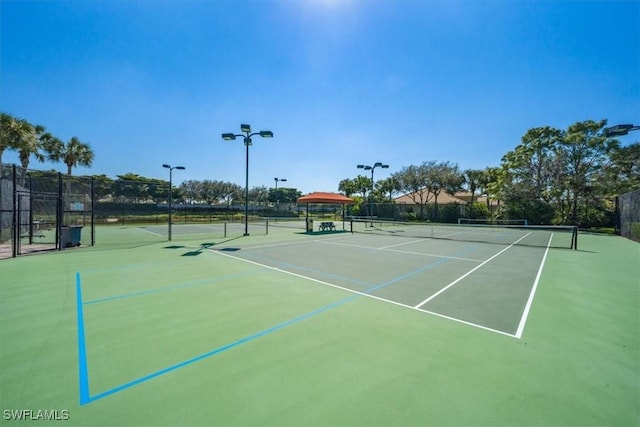 view of sport court