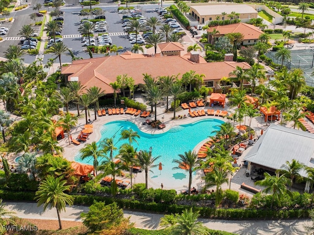 community pool featuring a patio area