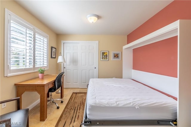 bedroom featuring a closet