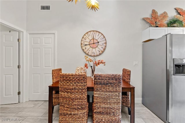 view of dining room