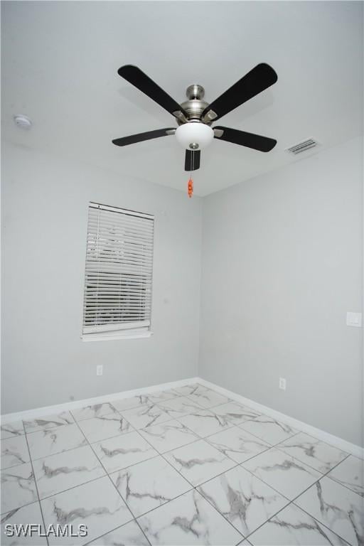 view of spare room