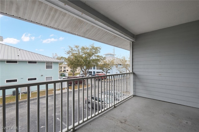 balcony featuring a residential view