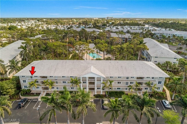 birds eye view of property featuring a residential view