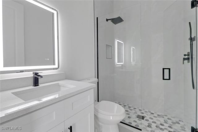 3310 14th St W, Lehigh Acres, FL 33971 - full bathroom with a shower stall and vanity