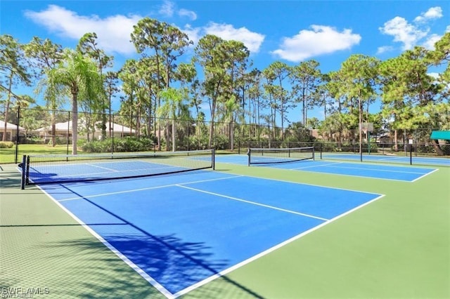 view of tennis court