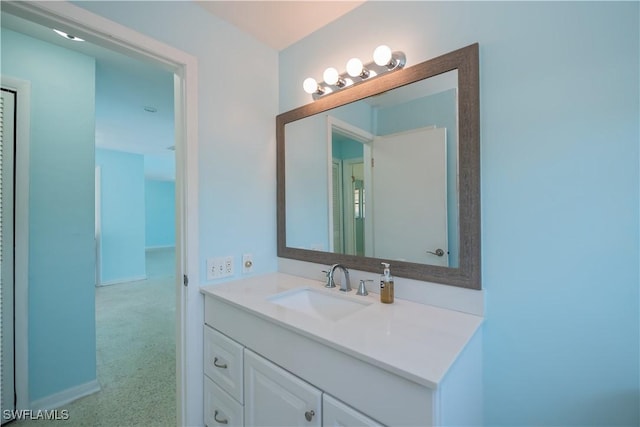 bathroom with vanity