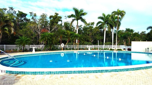 view of pool