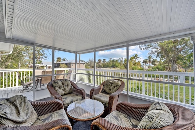 view of sunroom / solarium